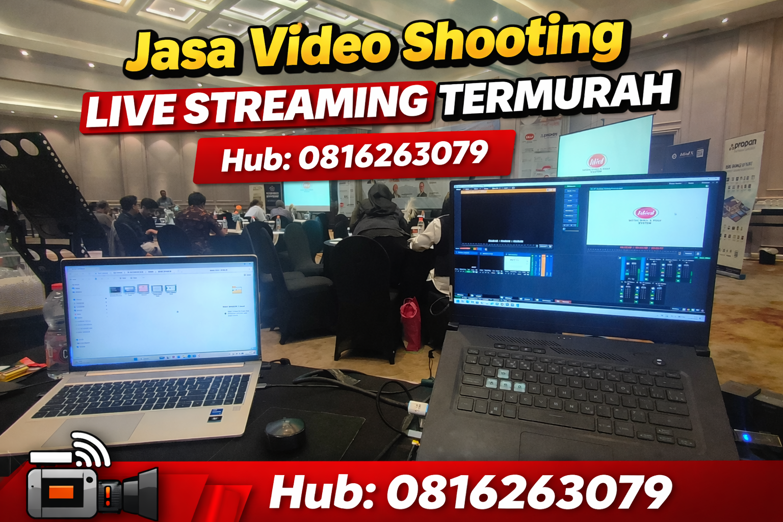 Harga jasa video shooting Live