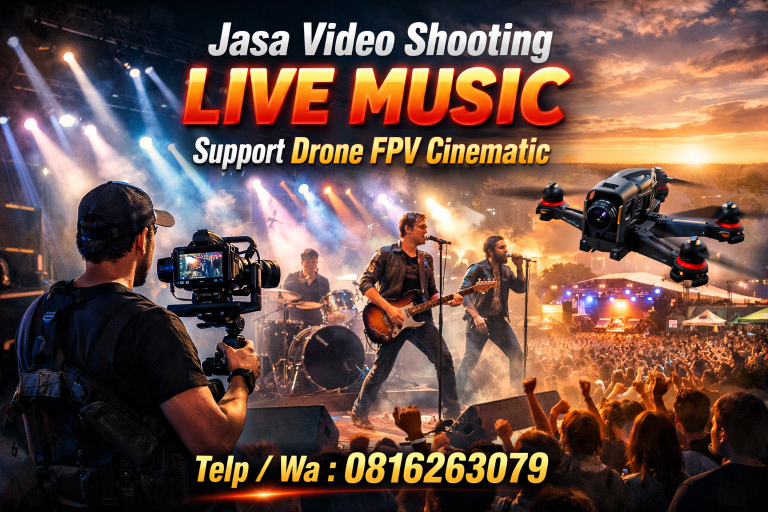 Jasa Video Shooting Live Music Support Drone FPV Cinematic