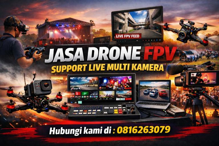 Jasa Drone FPV Support Live Multi Kamera