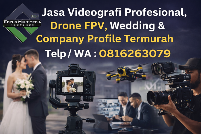 Jasa Videografi Profesional, Drone FPV, Wedding & Company Profile Termurah