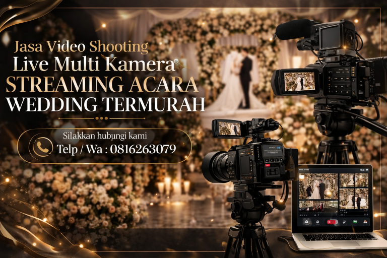 Jasa Video Shooting Live Multi Kamera Streaming Acara Wedding Termurah