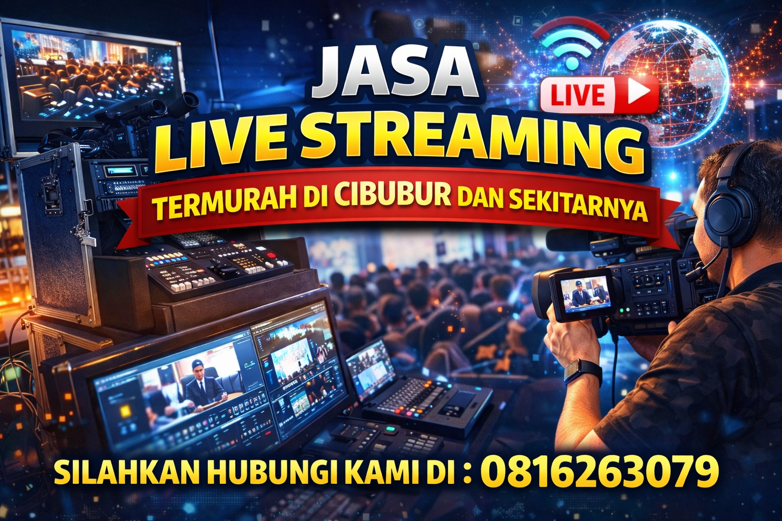 Jasa Live Streaming Termurah di Cibubur dan Sekitarnya