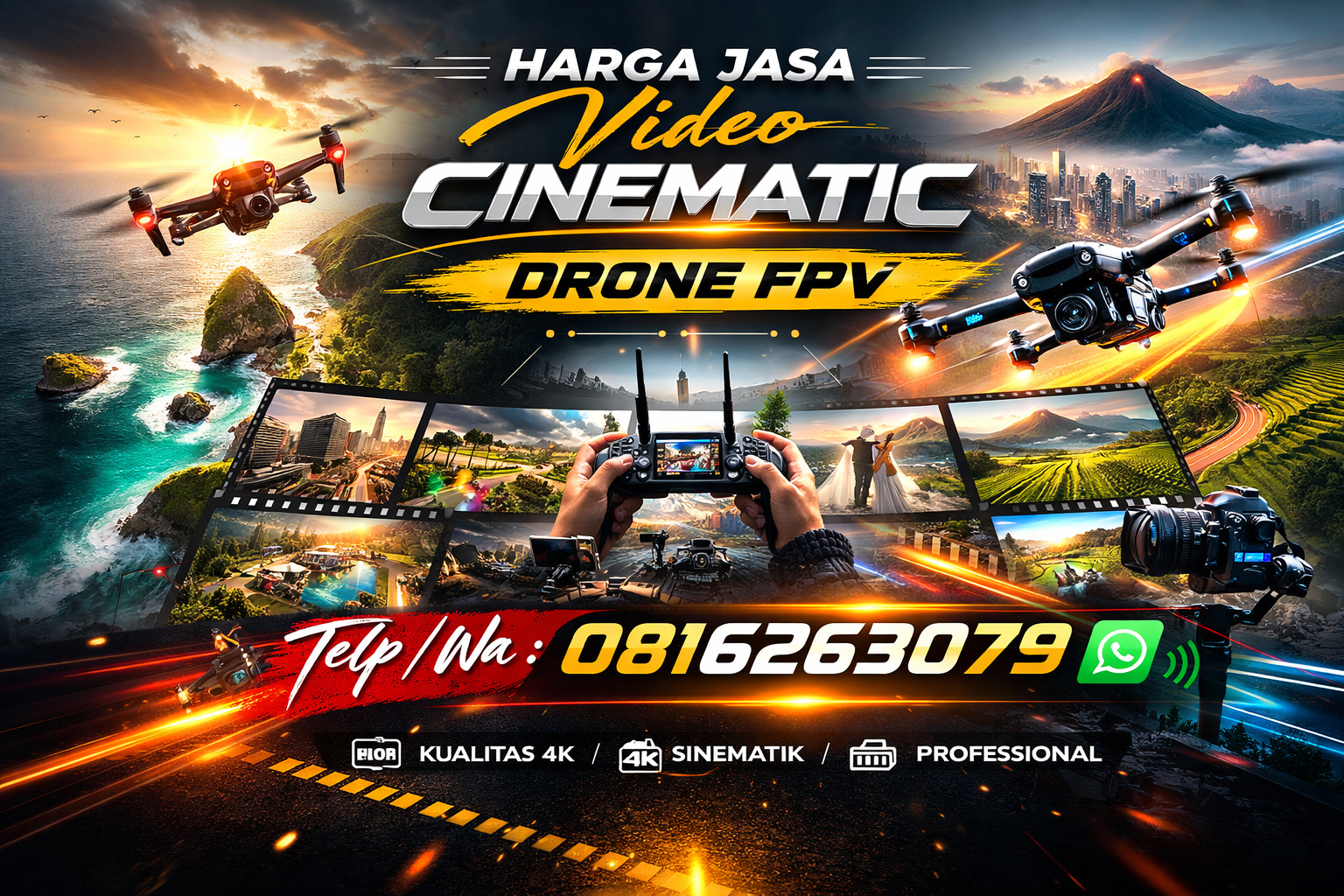 Harga Jasa Video Cinematic Drone FPV